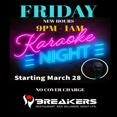 Friday Karaoke @9PM